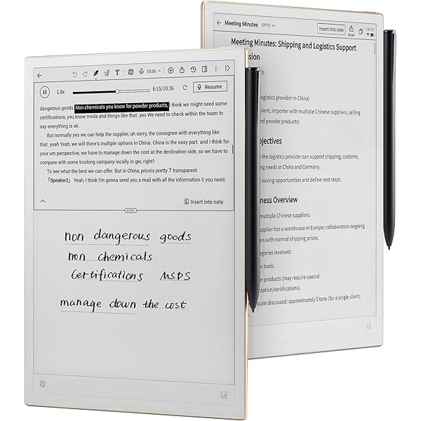 AINOTE 2, 10.65" E-Ink Tablet, AI Note Taking Tablet for Meeting, Ultra-Thin 4.2mm Digital Notebook with Voice-to-Text, 16-Language Transcription, Handwritten-to-Text, Ideal for Work&Study